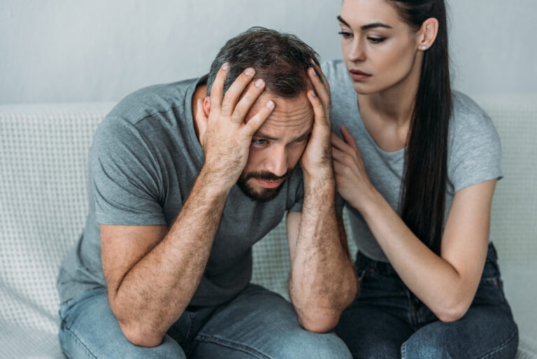 A man and women with Psilocybin and Depression