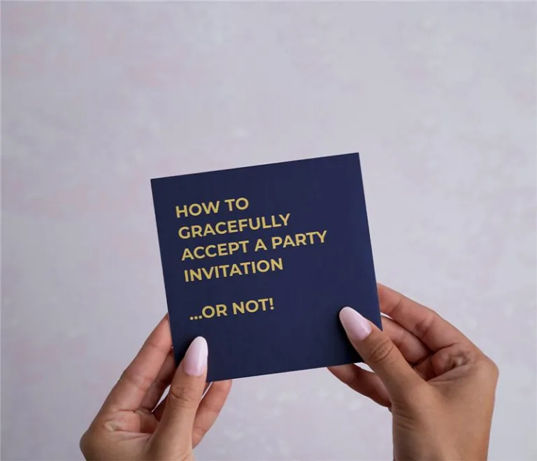 how to accept party invitation